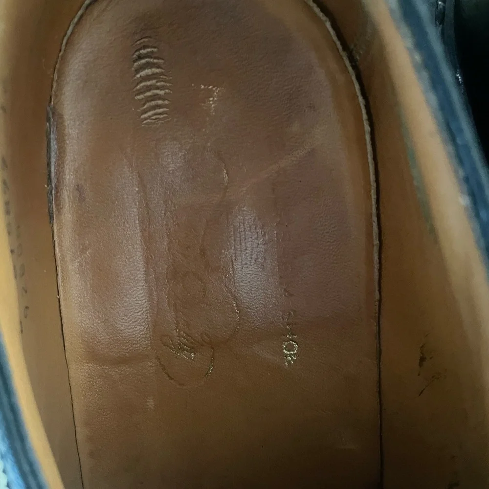 Florsheim Imperial Vintage Kenmoor Wingtip 5 Nail V Cleat Shoe Black 9 D‎ 92604